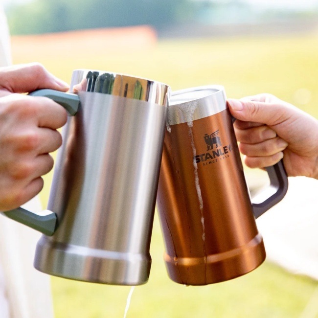 スタンレー STANLEY 真空ジョッキ 0.7Lハンマートーンレイクブルー