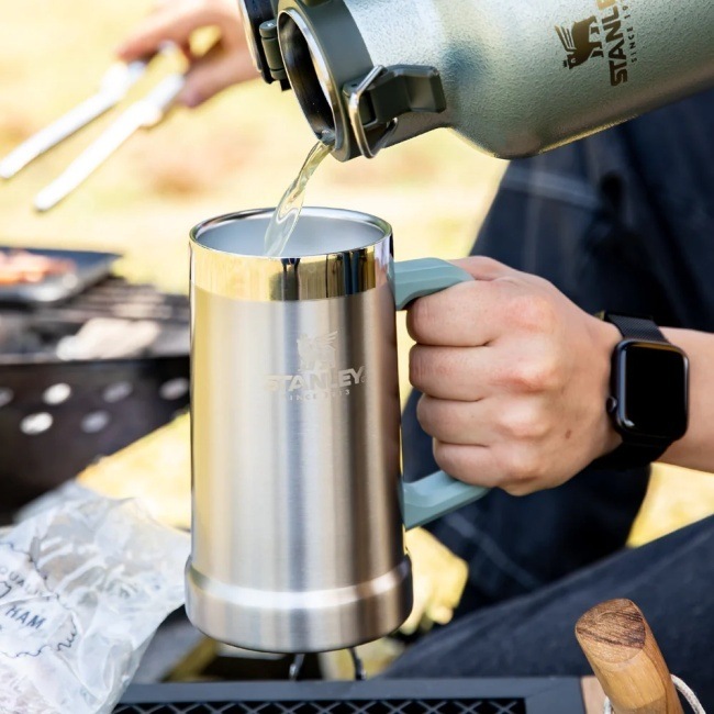 スタンレー STANLEY 真空ジョッキ 0.7Lハンマートーンレイクブルー