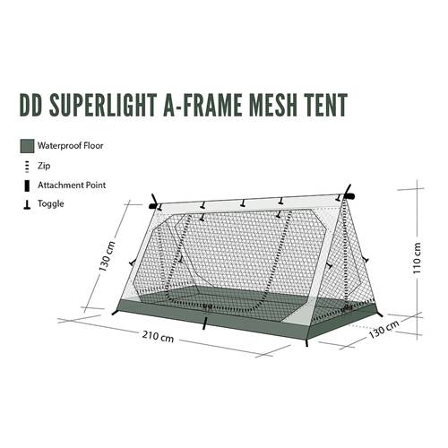 DDハンモック DD SuperLight A-Frame Mesh Tent | GLAGH グラフ