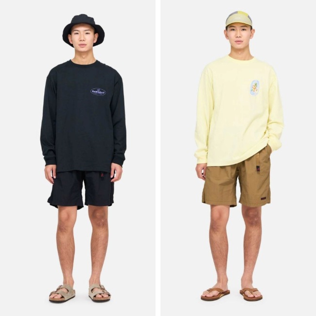 Gramicci | グラミチ Begin別注 COOLMAXシアサッカー ミドル丈ショーツ