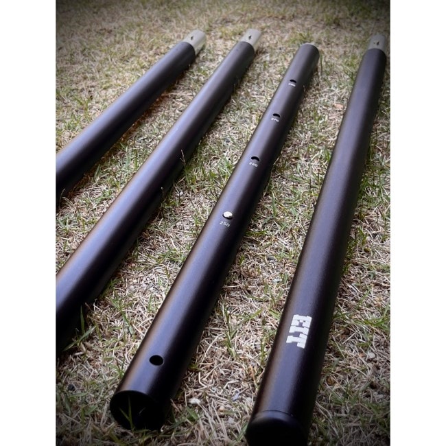 韓国YUNAN製 タープポール 2本SET 280cm 棒にょい同等 YUNAN BLACK POLE｜2本セット｜Mac Outdoor｜YUNAN