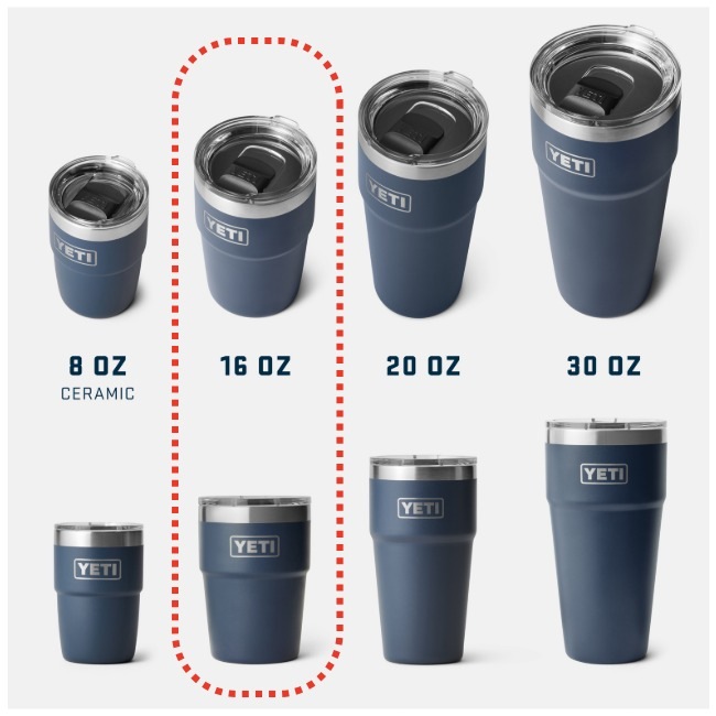 イエティ YETI ランブラー 16オンススタッカブルカップ Rambler 16 oz Stackable Cup