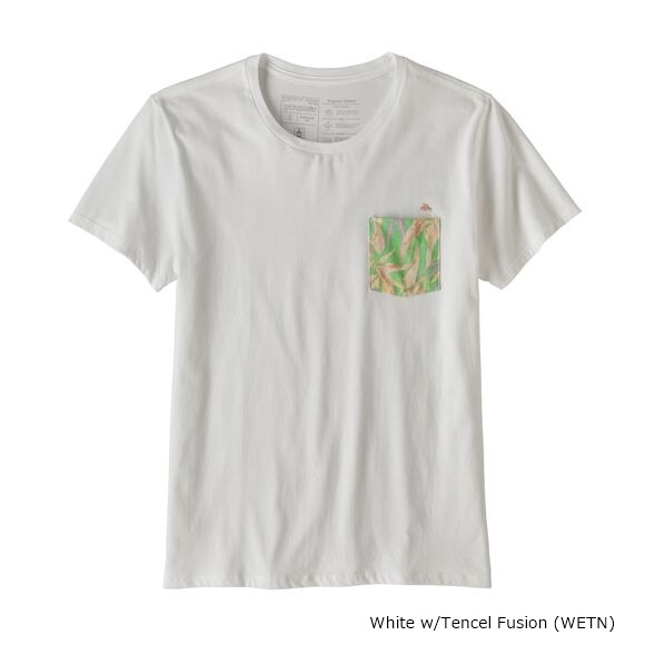 パタゴニア Patagonia W's Flying Fish Organic Pocket T-Shirt