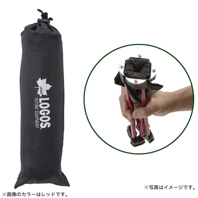 \10/12まで!期間限定★10%OFF!/ ロゴス LOGOS 7075キュービックチェア(グレー)