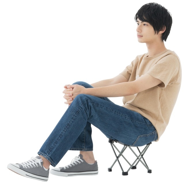 \10/12まで!期間限定★10%OFF!/ ロゴス LOGOS 7075キュービックチェア(グレー)