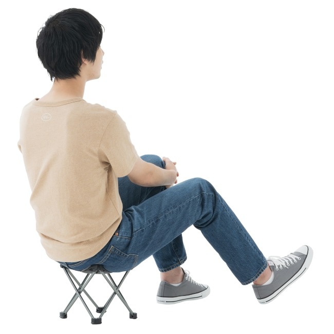 \10/12まで!期間限定★10%OFF!/ ロゴス LOGOS 7075キュービックチェア(グレー)