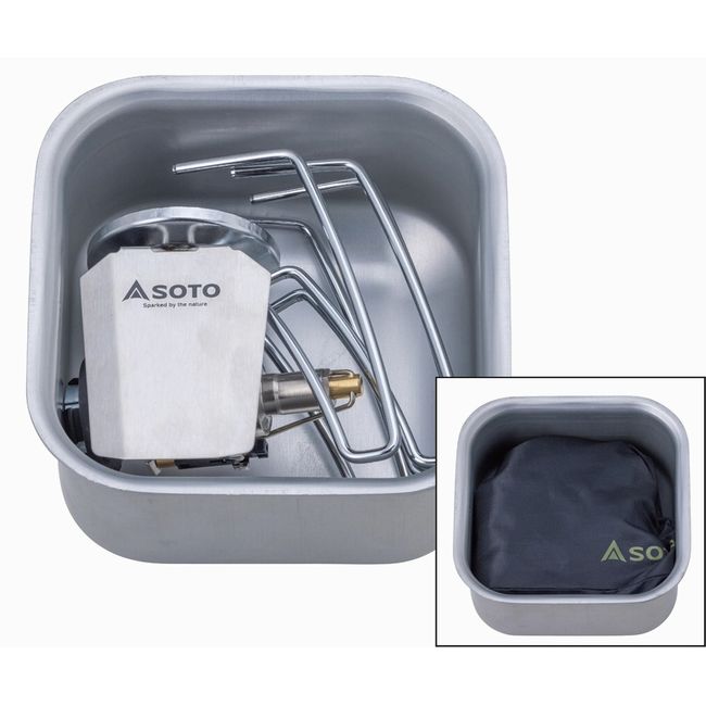 ソト SOTO レギュレーターストーブ 4点セット レギュレーターストーブ + ミニマルワークトップ + ミニマルクッカー角 + パワーガス3本