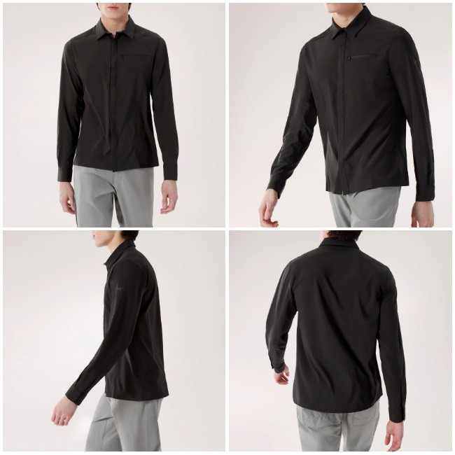 アークテリクス　スカイライン ロングスリーブ シャツ メンズ　ブラック　Sサイズ アークテリクス / スカイライン ロングスリーブ シャツ – Run