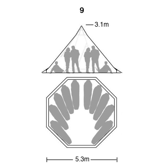 テンティピ Tentipi テンティピ サファイア Eco 9サイズ Tentipi Safir Eco 9