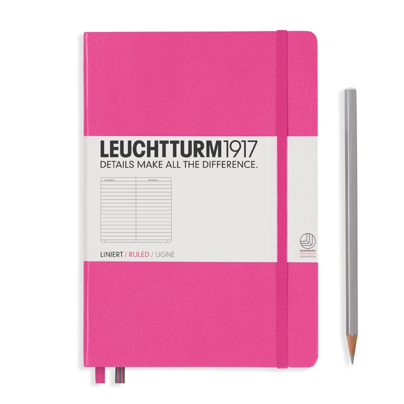 ハードカバー ミディアム A5 ニューピンク | LEUCHTTURM1917,ハード