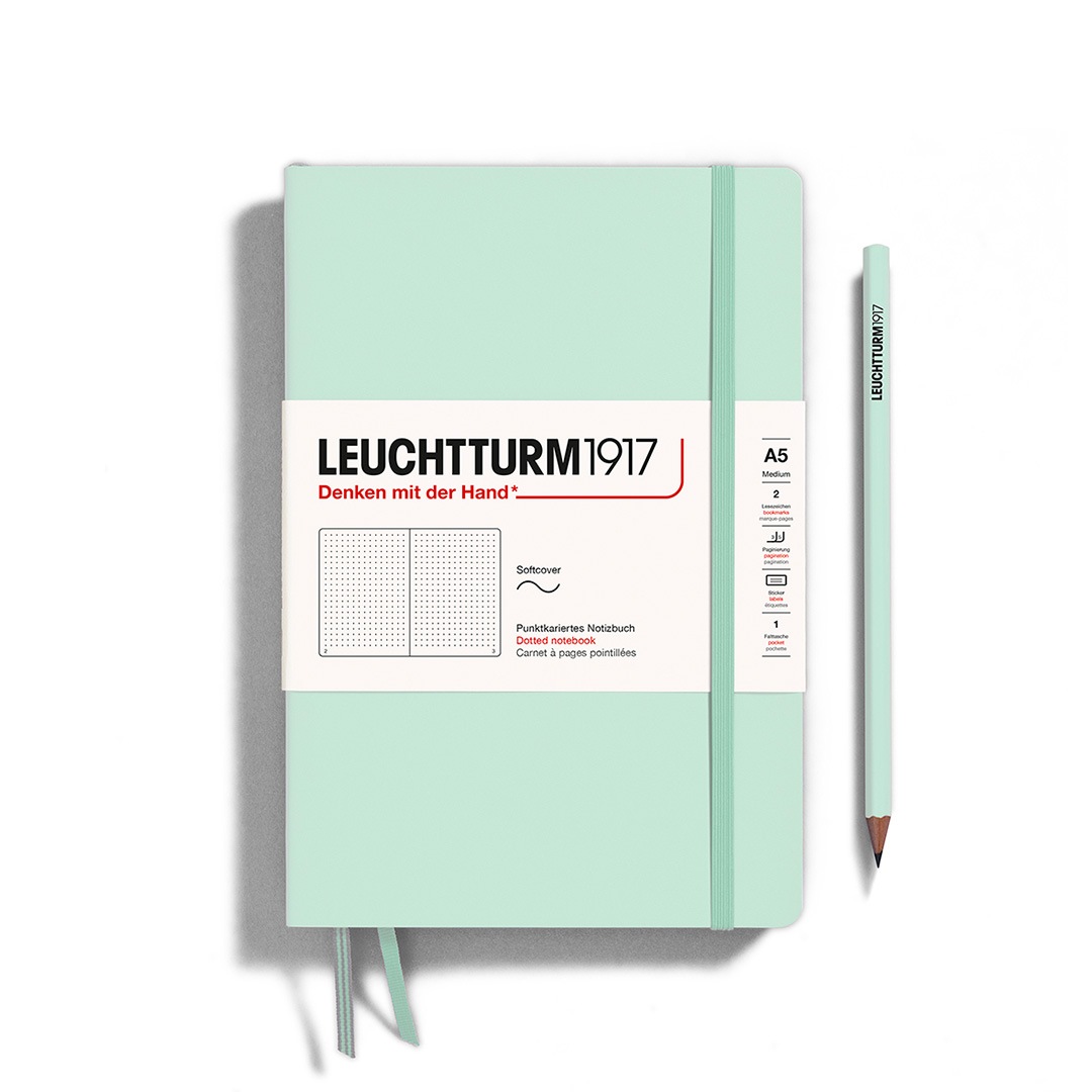 ソフトカバー ミディアム A5 ミントグリーン | LEUCHTTURM1917,ソフト