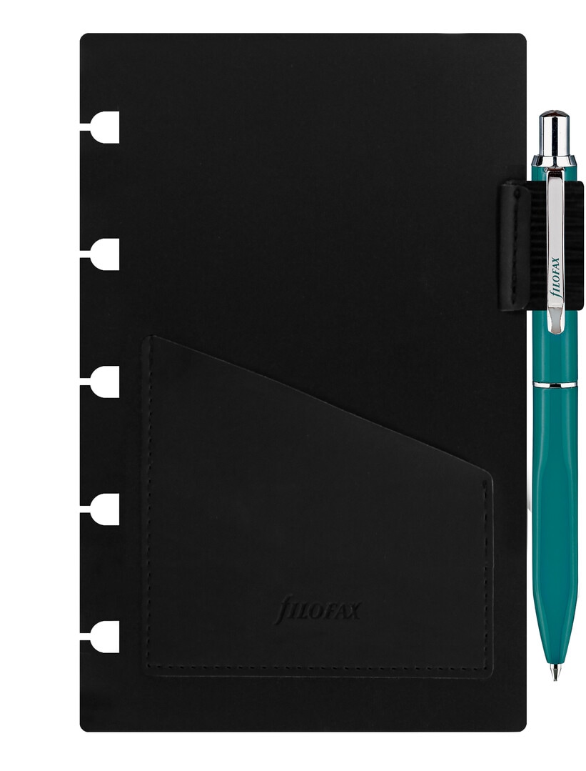 ノートブックアクセサリー ポケット ペンホルダー アクア ファイロ