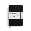 デイリー ミディアム（Ａ５） ブラック 2026年|プランナー|LEUCHTTURM1917