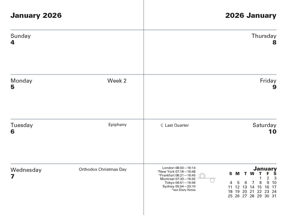 2026 Letts Diary Principal P3EP ������1����(S) ���졼 �ߥ˥ݥ��å�