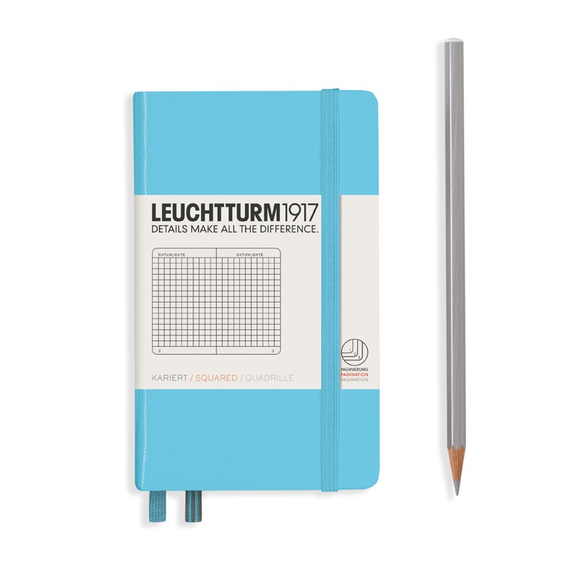 ハードカバー ポケット A6 アイスブルー | LEUCHTTURM1917,ハード