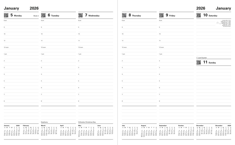 2026 Letts Diary Standard 31Y ������1����(VT) ��å� �������