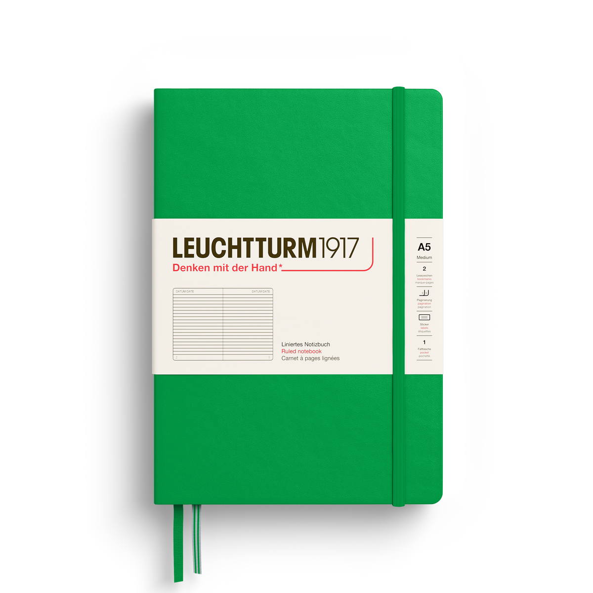 ハードカバー ミディアム A5 スプリングリーフ | LEUCHTTURM1917