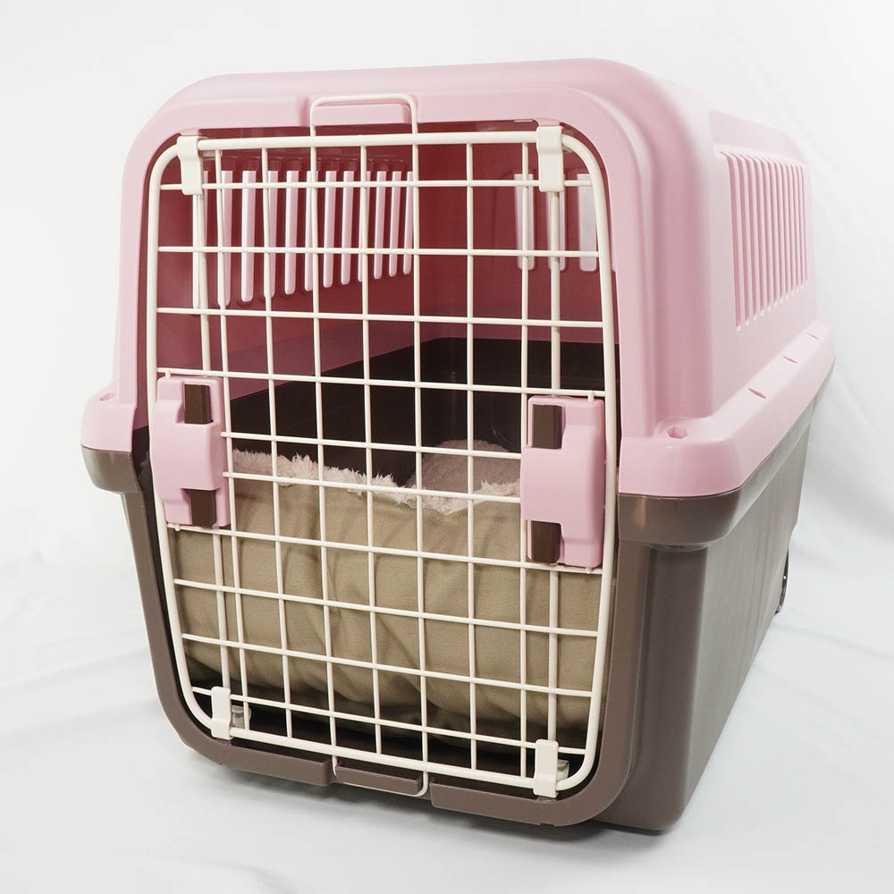 あごのせ縁無しクッション カミカミ大好きちゃん用 ８号帆布生地 モカファー Lサイズ