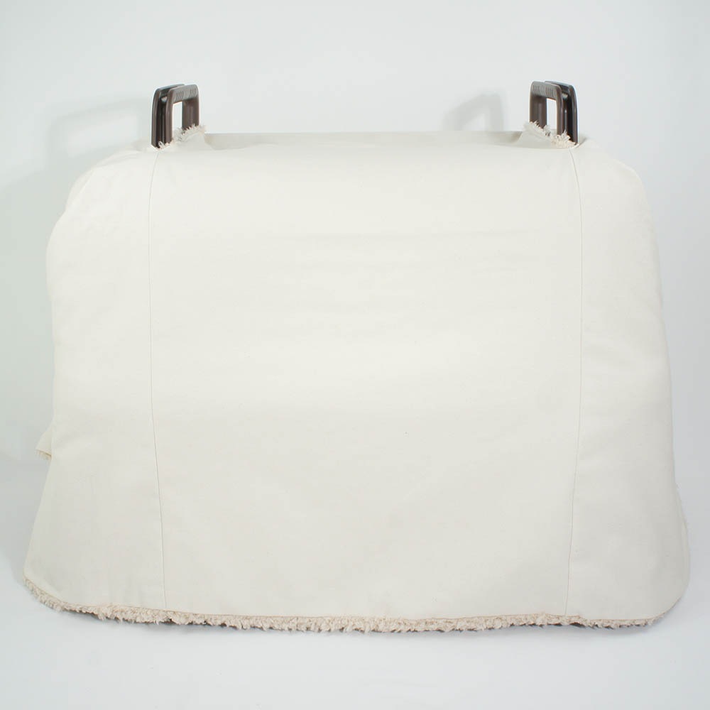 あったか３WAY  キャリーカバーブランケット 生成ファー ＜マルチ幅＞ Ｌサイズ（トグルボタン付き）