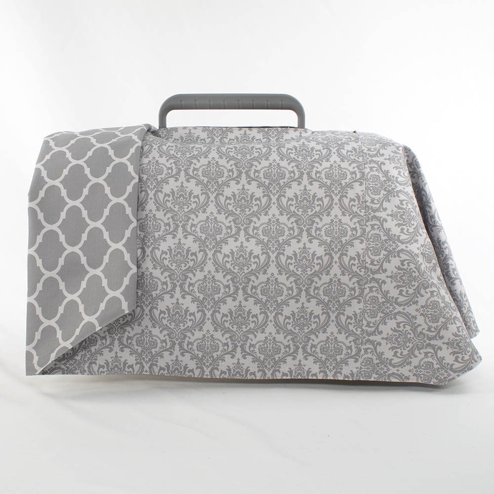 Helen's クレートカバー ダマスクグレー Sサイズ トグルボタン無し