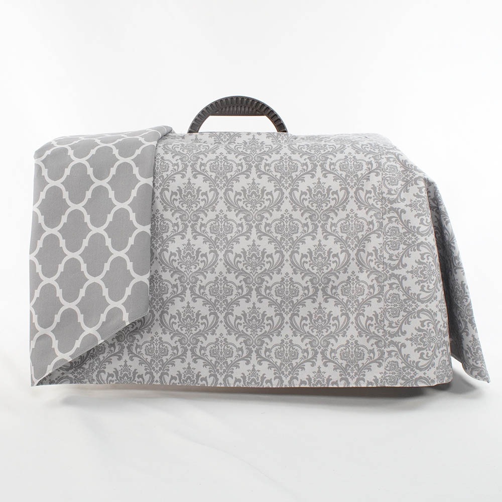 Helen's クレートカバー ダマスクグレー Sサイズ トグルボタン無し