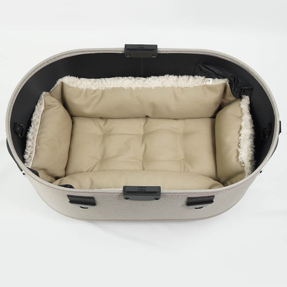 【500円OFF】DOME3レギュラー用クッションセット ぷくぷく あごのせクッション+キャリークッションベッド Sサイズ モカファー