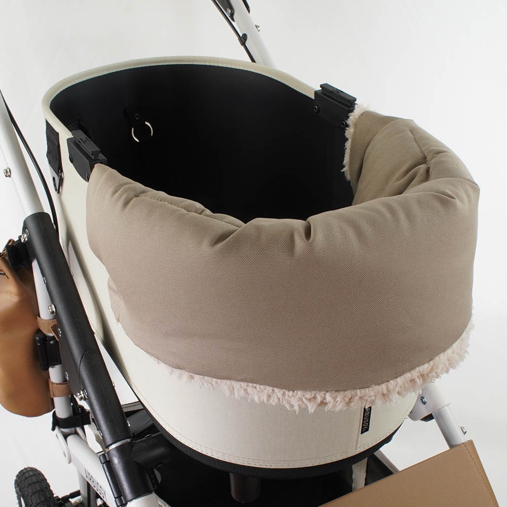 【500円OFF】DOME3レギュラー用クッションセット ぷくぷく あごのせクッション+キャリークッションベッド Sサイズ モカファー