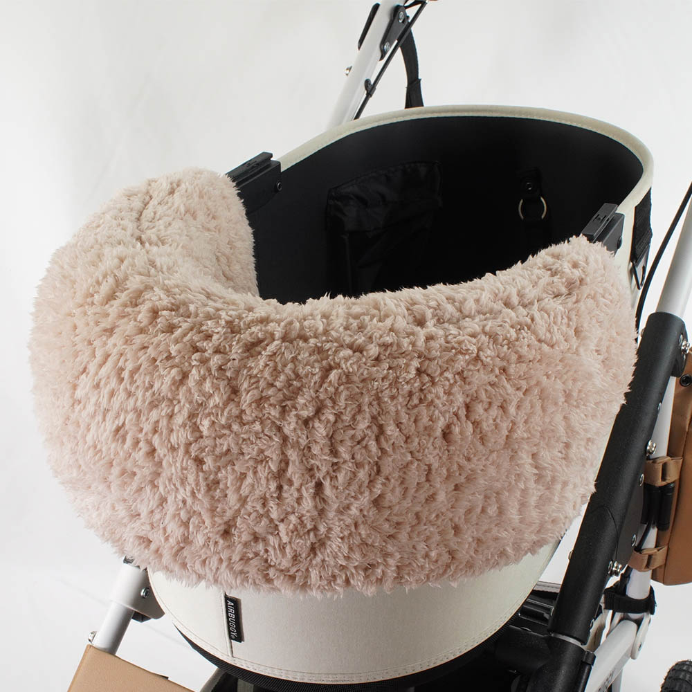 【500円OFF】DOME3レギュラー用クッションセット ぷくぷく あごのせクッション＋キャリークッションベッド Sサイズ デニムネイビーファー