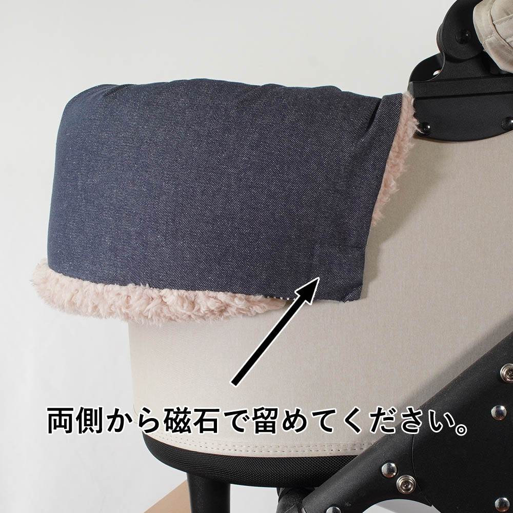 【500円OFF】DOME3レギュラー用クッションセット ぷくぷく あごのせクッション＋キャリークッションベッド Sサイズ デニムネイビーファー