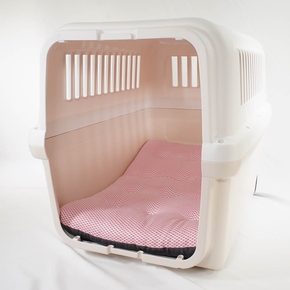 【500円OFF】DOME3ラージ以上用クッションセット 夏用ぷくぷく あごのせクッション+夏用縁無しクッションベッド Lサイズ 東洋紡iCOLD 接触冷感 10オンスデニムネイビー