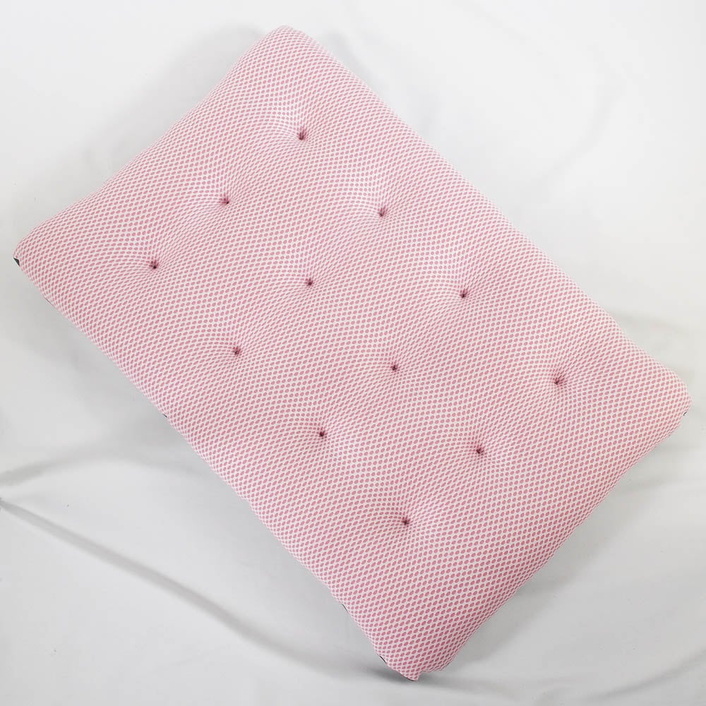 【500円OFF】DOME3ラージ以上用クッションセット 夏用ぷくぷく あごのせクッション+夏用縁無しクッションベッド Lサイズ 東洋紡iCOLD 接触冷感 10オンスデニムネイビー