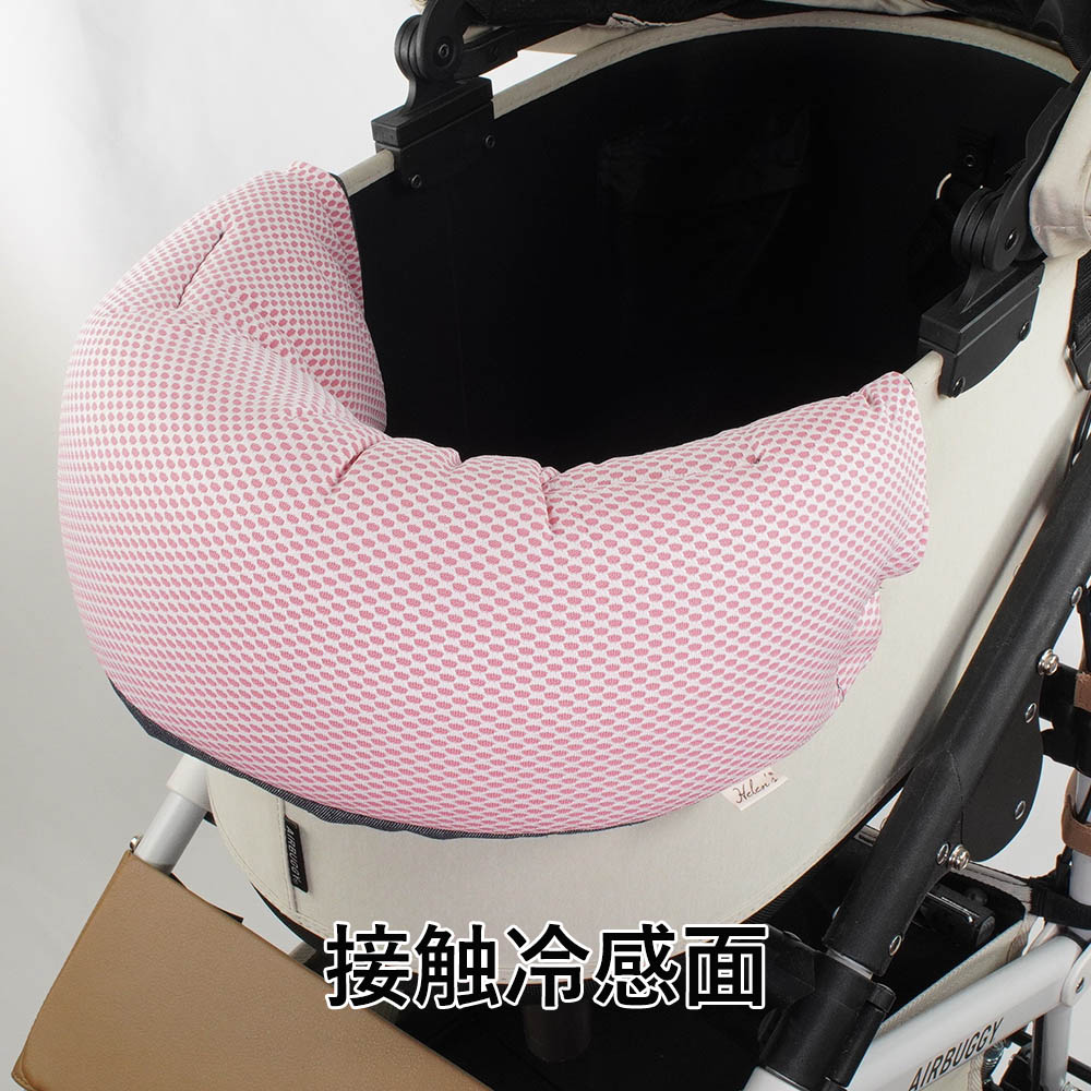 【500円OFF】DOME3ラージ以上用クッションセット 夏用ぷくぷく あごのせクッション+夏用縁無しクッションベッド Lサイズ 東洋紡iCOLD 接触冷感 10オンスデニムネイビー