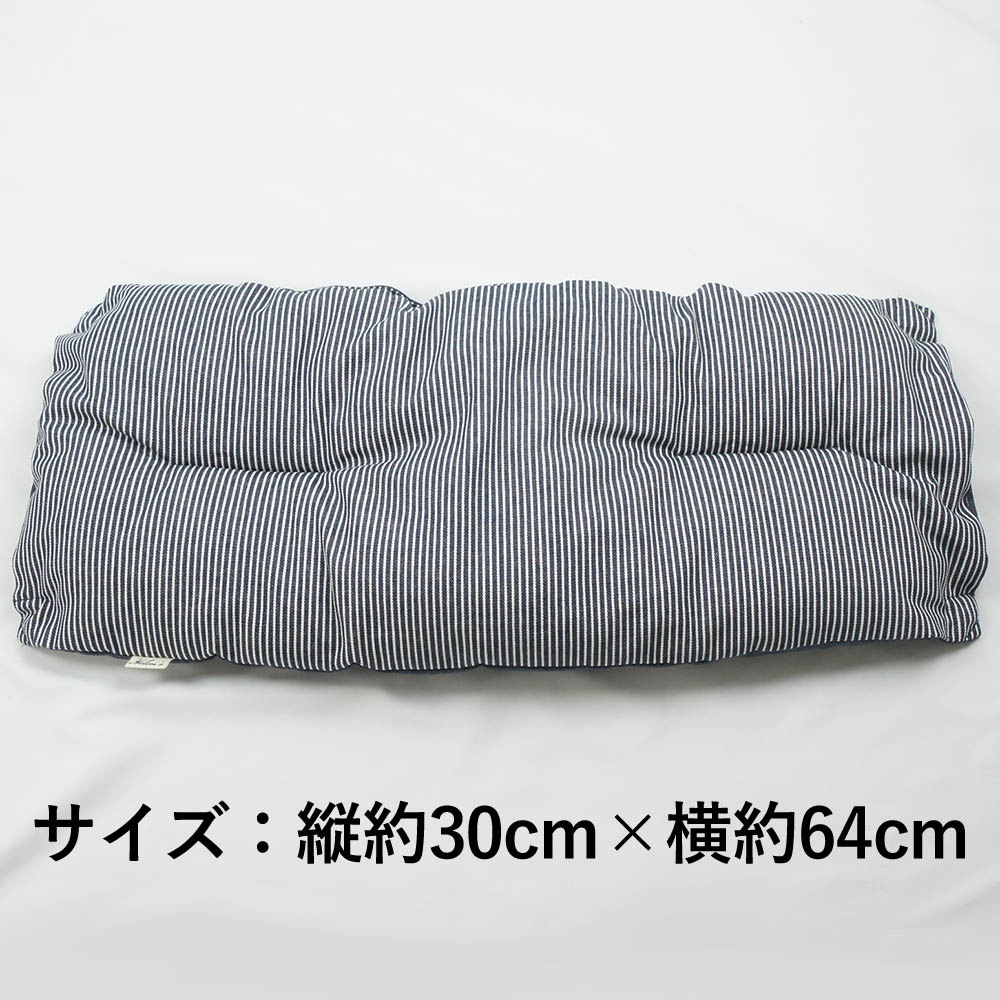 【500円OFF】DOME3ラージ用クッションセット ぷくぷく あごのせクッション＋縁無しクッションベッド Lサイズ ヒッコリーデニムネイビー