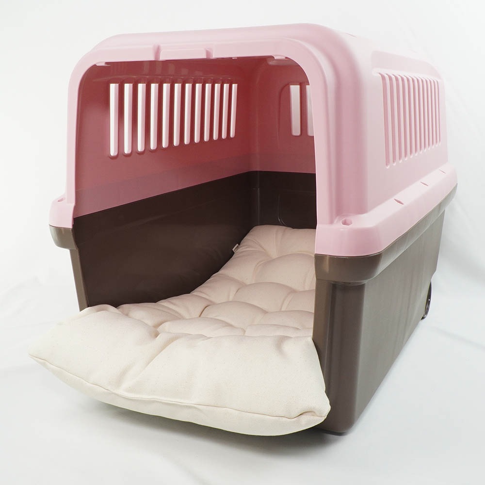 あごのせ縁無しクッション カミカミ大好きちゃん用 ８号帆布生地（両面帆布） 生成 Lサイズ