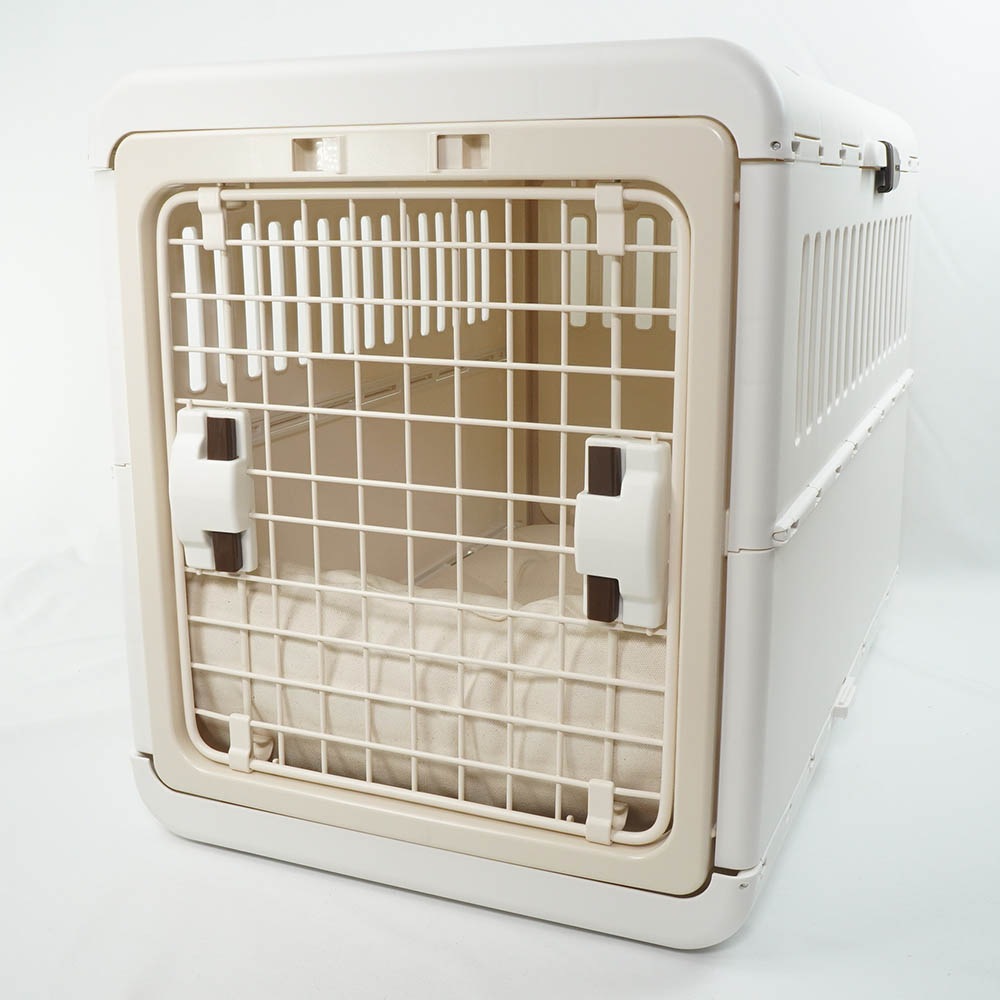 あごのせ縁無しクッション カミカミ大好きちゃん用 ８号帆布生地（両面帆布） 生成 Lサイズ