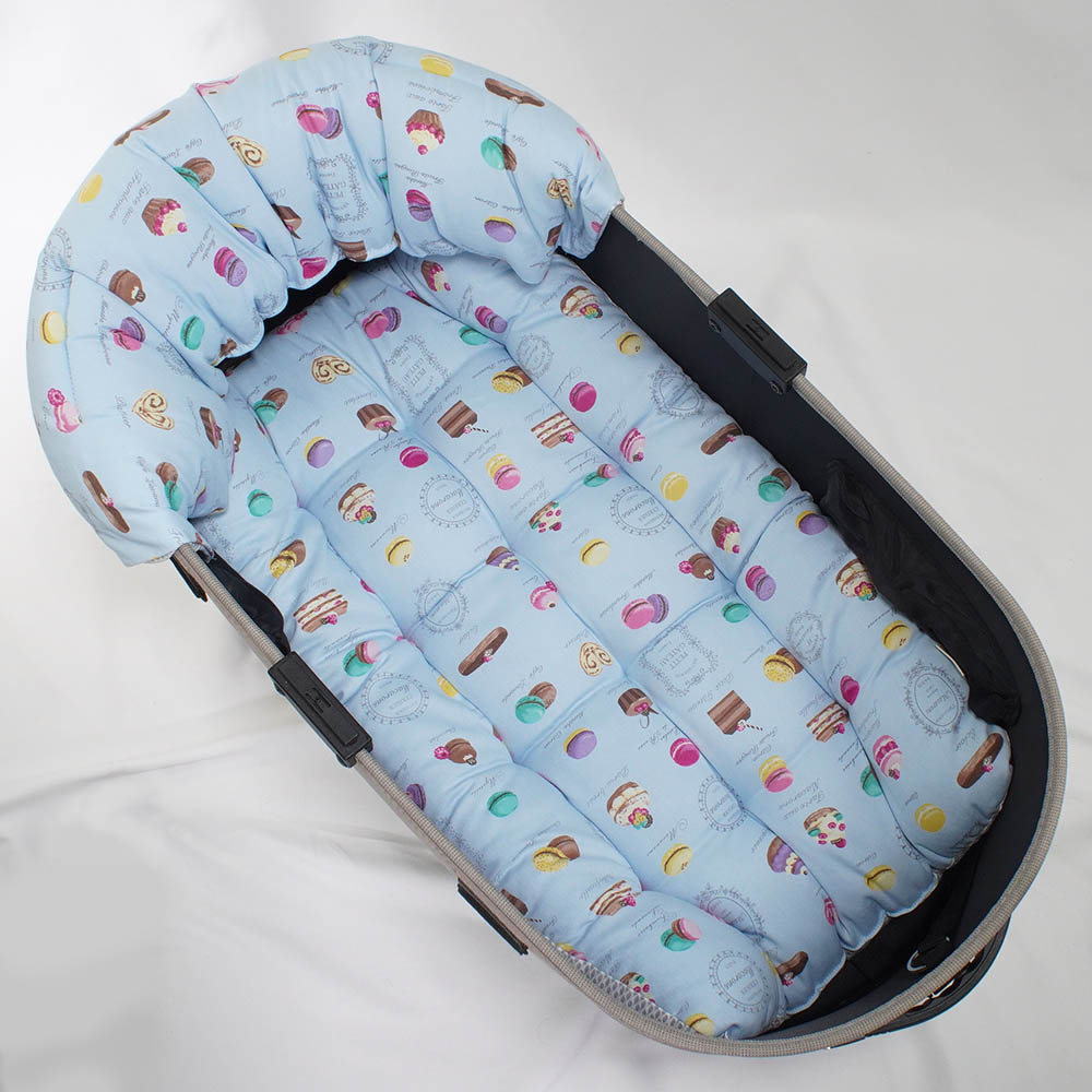【500円OFF】DOME3ラージ以上用クッションセット 夏用ぷくぷく あごのせクッション＋夏用縁無しクッションベッド Lサイズ 東洋紡iCOLD 接触冷感 マカロンブルー