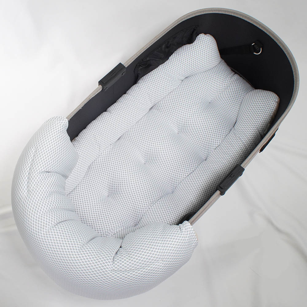 【500円OFF】DOME3ラージ以上用クッションセット 夏用ぷくぷく あごのせクッション＋夏用縁無しクッションベッド Lサイズ 東洋紡iCOLD 接触冷感 マカロンベージュ