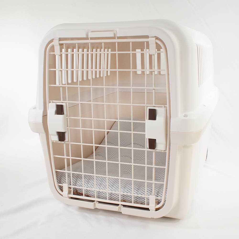 【500円OFF】DOME3ラージ以上用クッションセット 夏用ぷくぷく あごのせクッション＋夏用縁無しクッションベッド Lサイズ 東洋紡iCOLD 接触冷感 マカロンベージュ