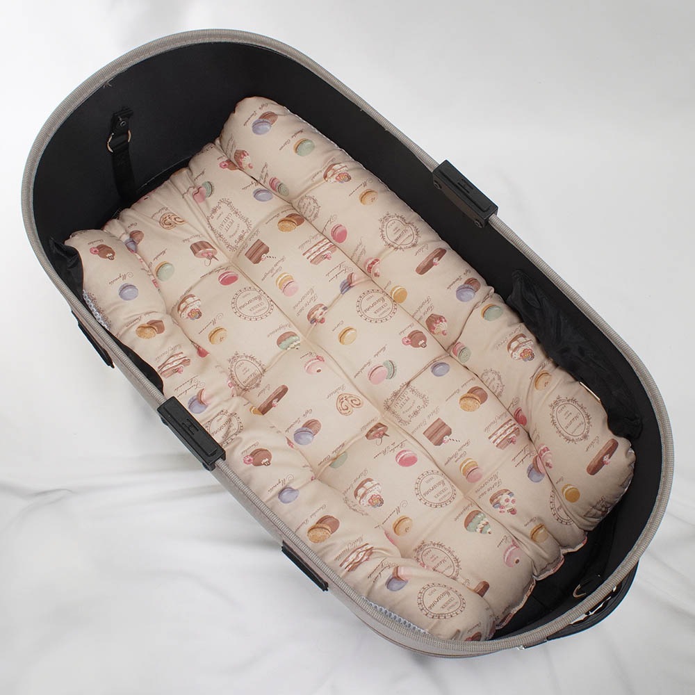 【500円OFF】DOME3ラージ以上用クッションセット 夏用ぷくぷく あごのせクッション＋夏用縁無しクッションベッド Lサイズ 東洋紡iCOLD 接触冷感 マカロンベージュ