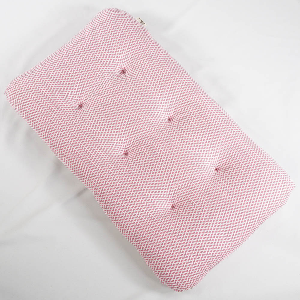 夏用縁無しクッションベッド iCOLD 接触冷感 リバティプリント Betsy ピンク Mサイズ