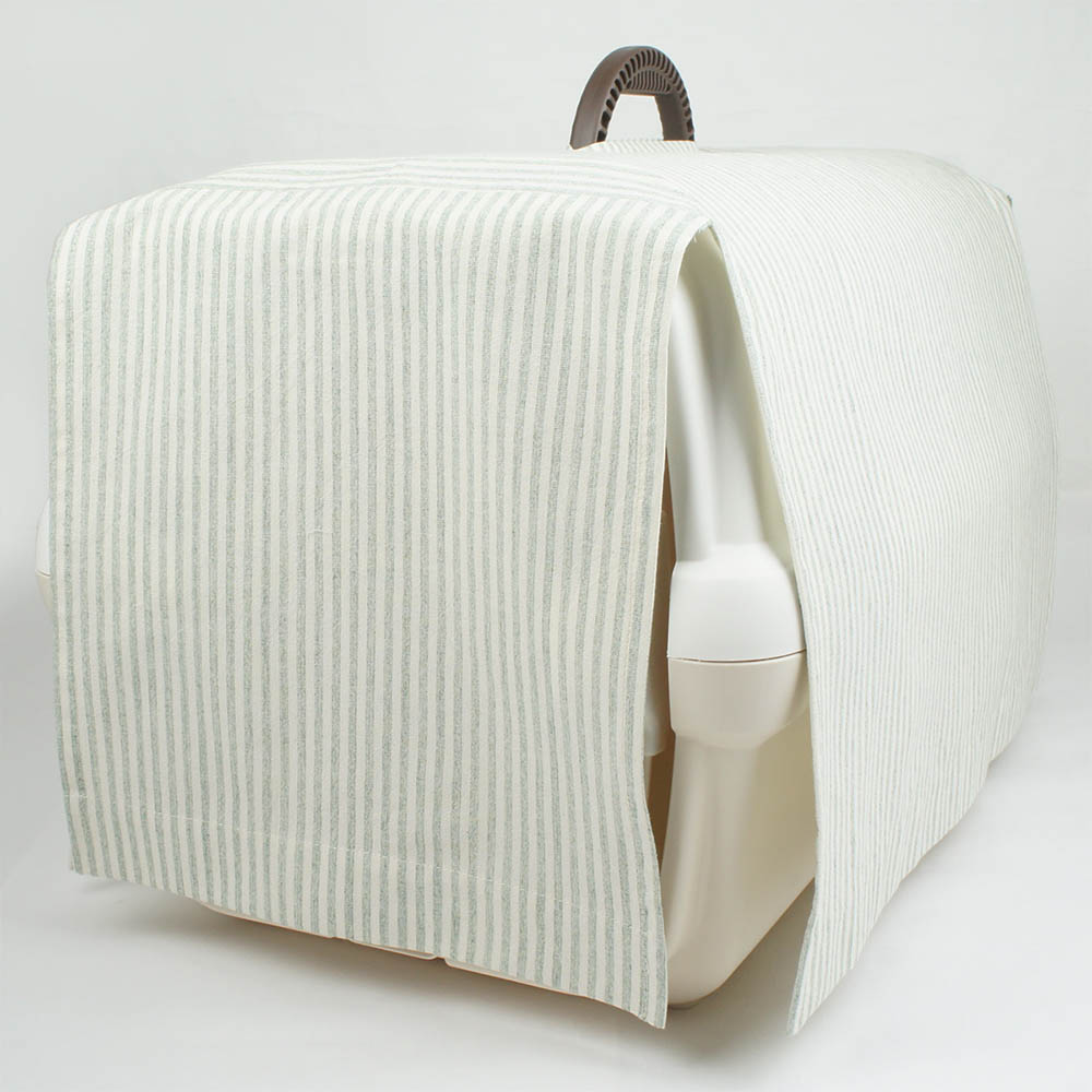 ペットキャリー 目隠し イージーカバー/クレートカバー  ブルーストライプ＜マルチ幅＞ Mサイズ