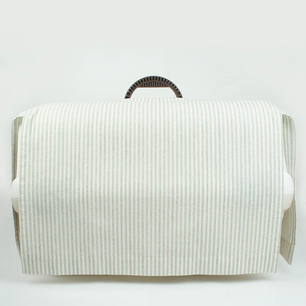 ペットキャリー 目隠し イージーカバー/クレートカバー  ブルーストライプ＜マルチ幅＞ Mサイズ