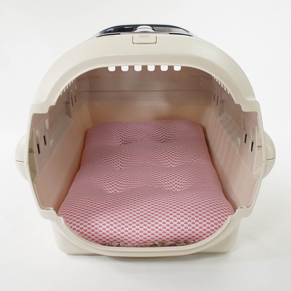 夏用縁無しクッションベッド iCOLD 接触冷感 リバティプリント Betsy ピンク Sサイズ