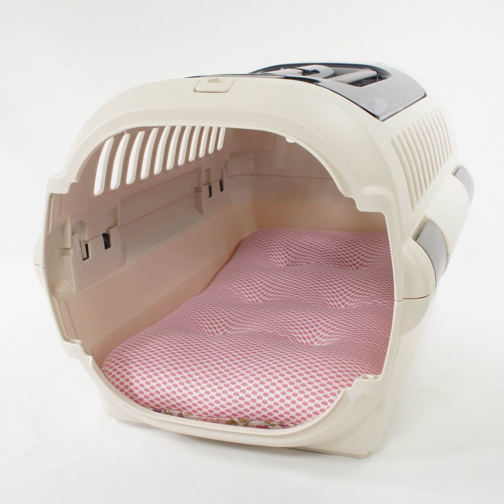 夏用縁無しクッションベッド iCOLD 接触冷感 リバティプリント Betsy ピンク Sサイズ