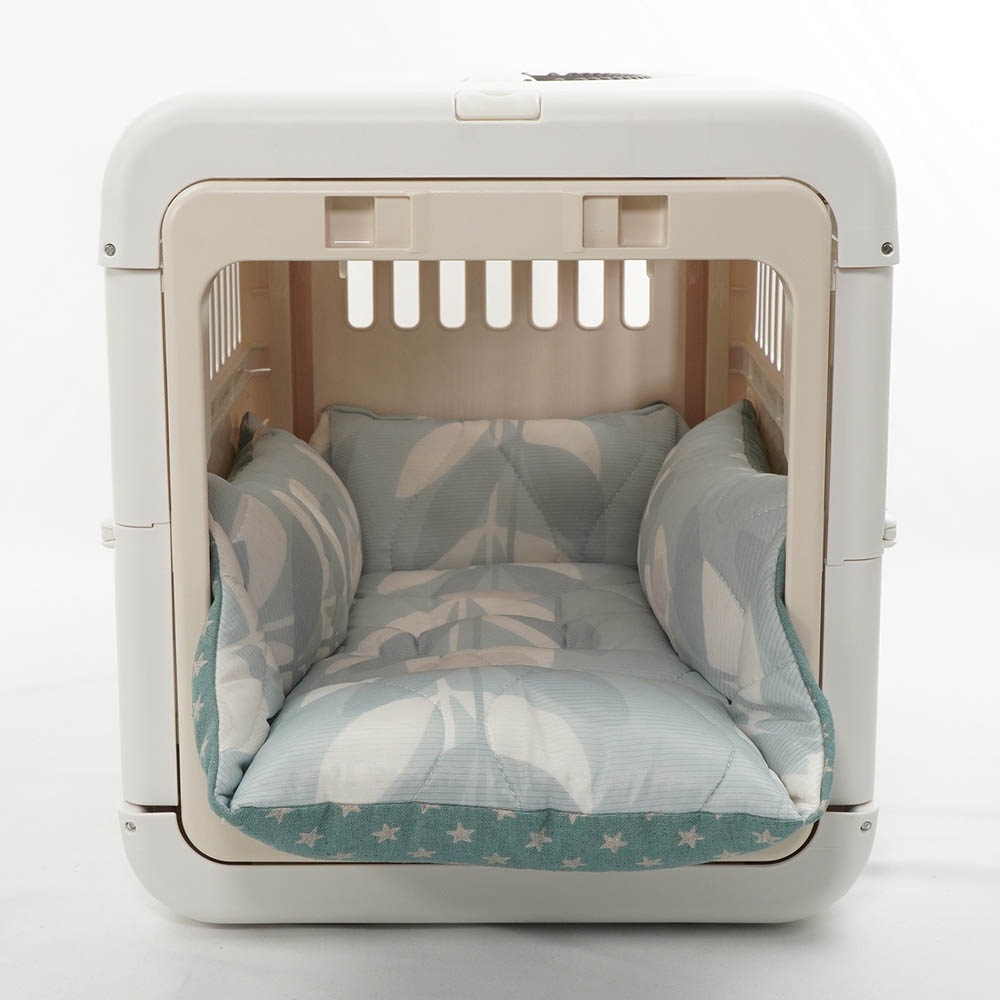 キャリーマット　クッションSS　リーフグレー キャリーマットクッションSSリーフグレー