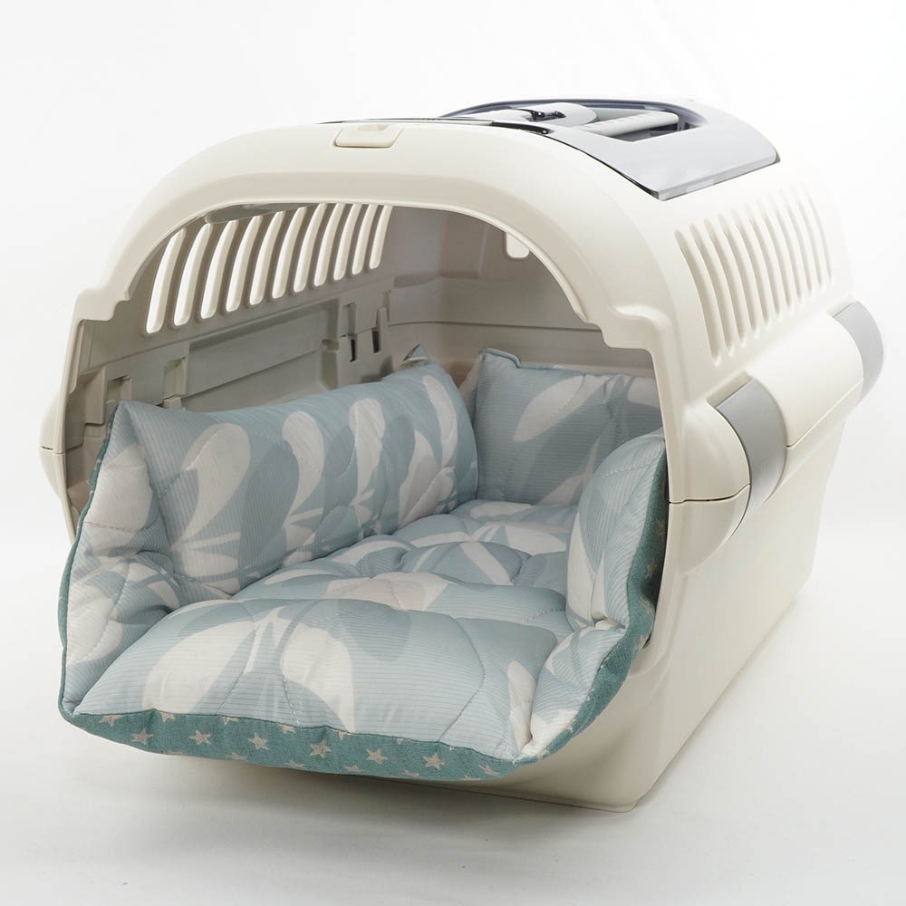 キャリーマットクッションSSリーフグレー