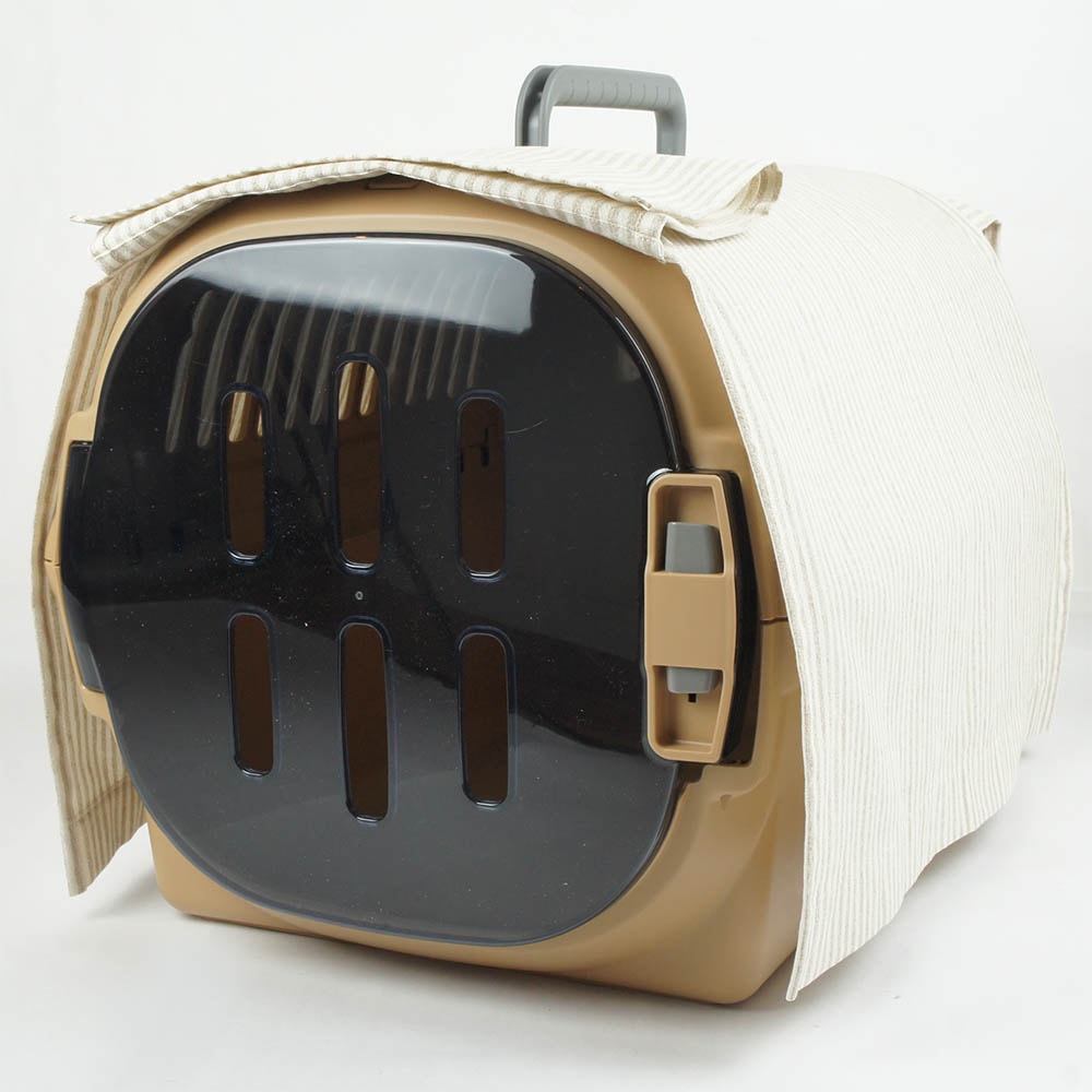 ペットキャリー 目隠し イージーカバー/クレートカバー ベージュ