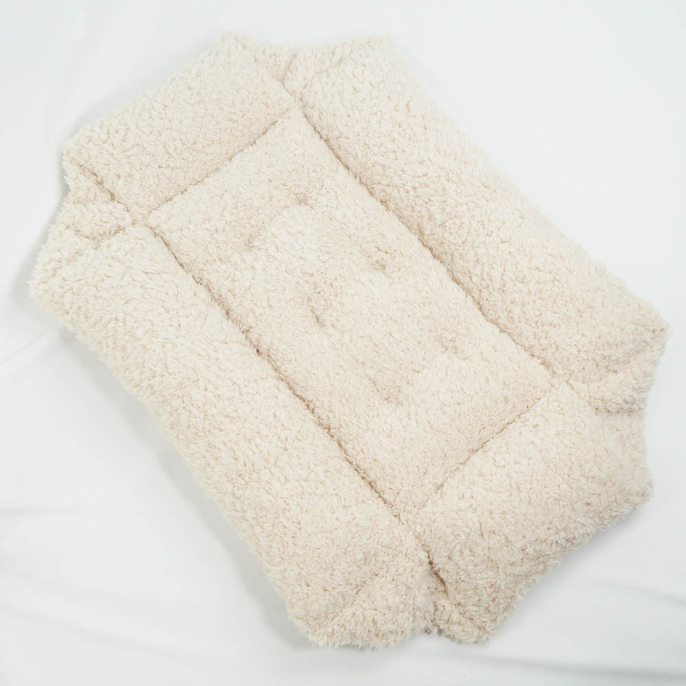 【限定品】ペットが喜ぶ キャリークッションベッド リバティプリント スモールスザンナ アイボリーファー Mサイズ