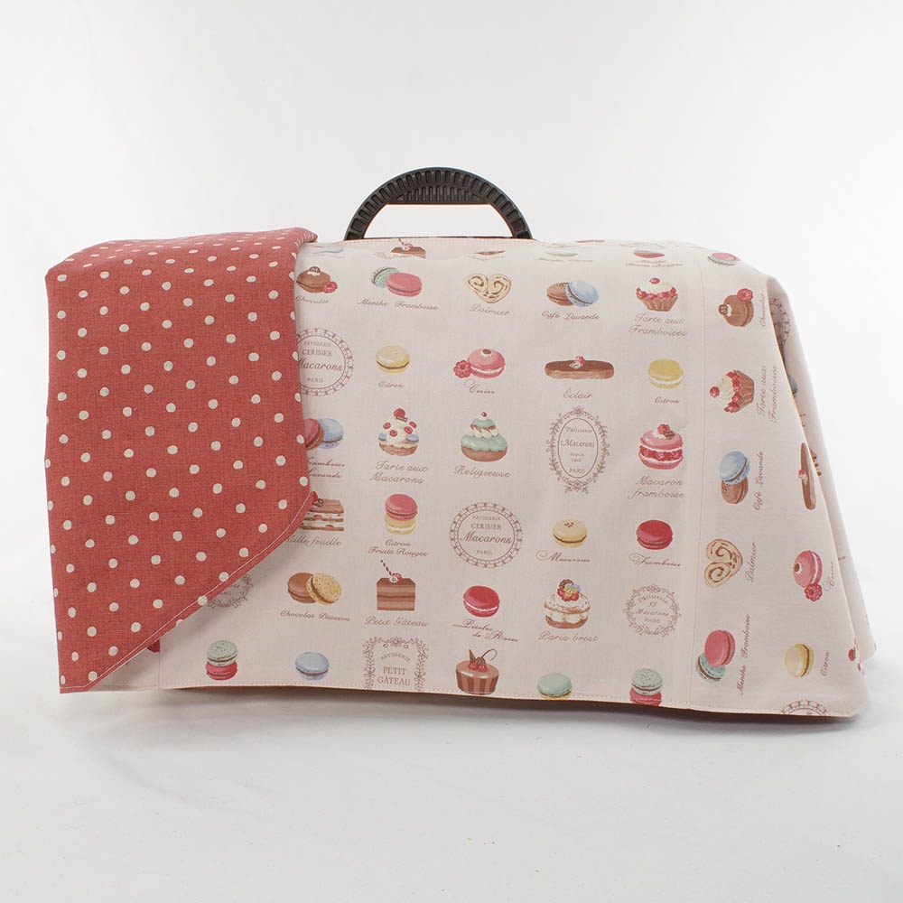 Helen's クレートカバー マカロンピンクドット Sサイズ トグルボタン無し