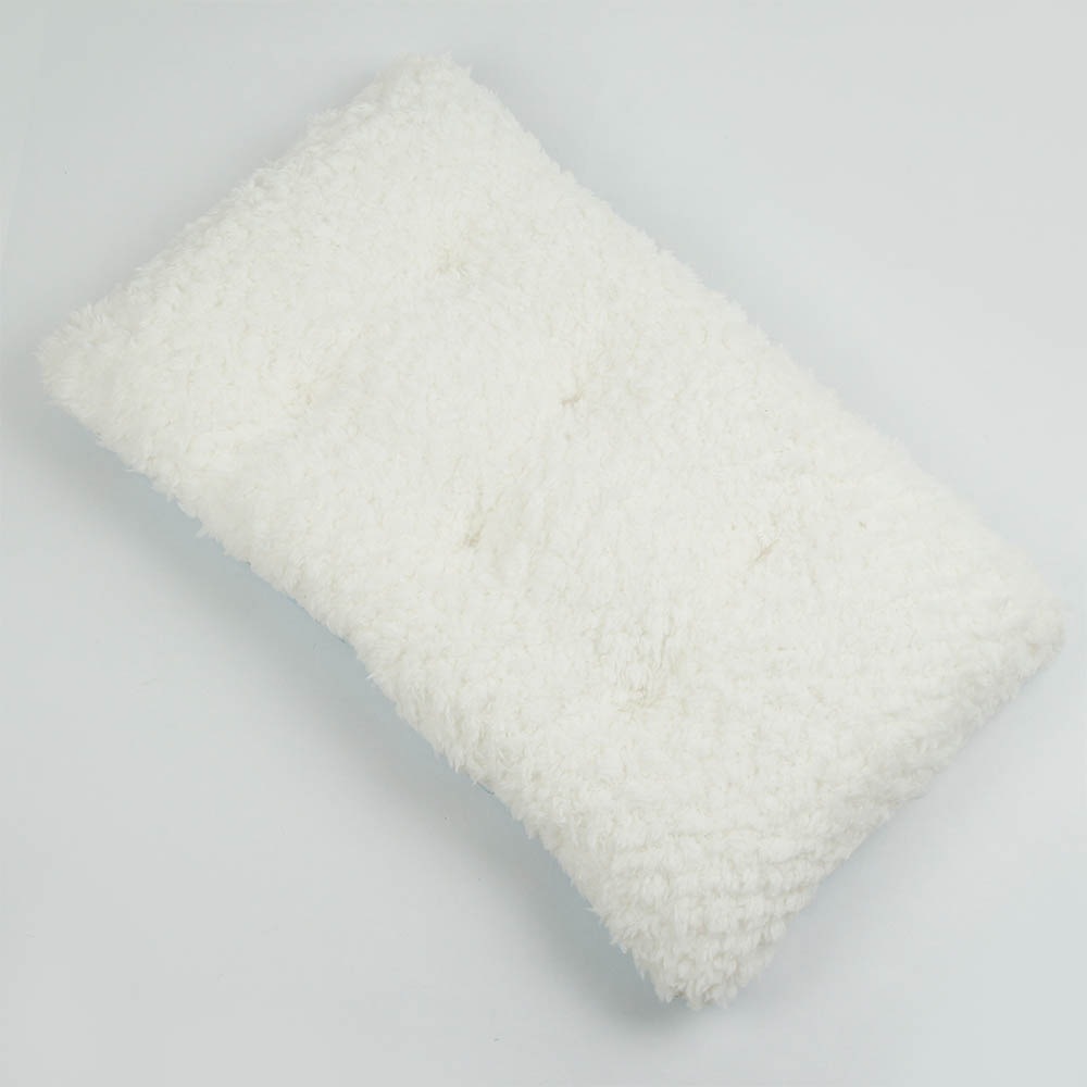 縁無しクッションベッド/クレートクッション マカロンブルーファー Sサイズ